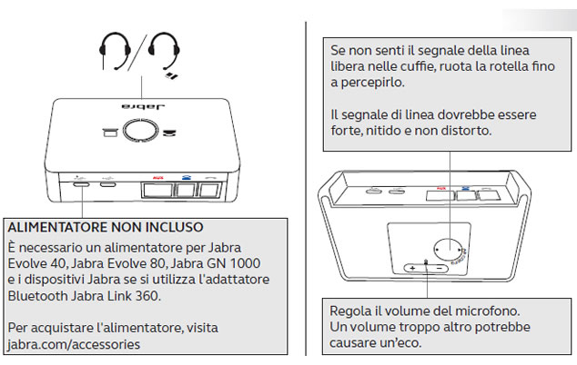 Jabra link 950 per collegare cuffia usb a teleofno o pc Jabra link 950 per collegare cuffie a telefono